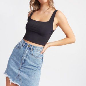 Kookai Christina Black Crop Top